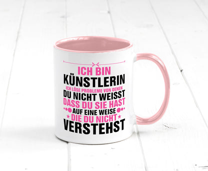 Löse Probleme: Künstlerin | Kunst v2 Geschenkidee Humor Tasse