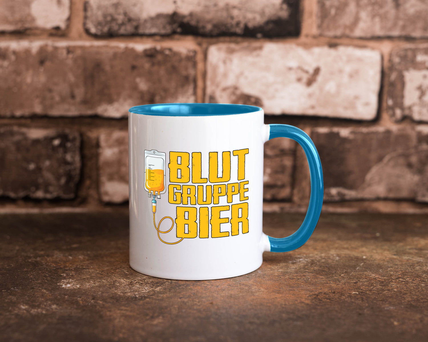 Blutgruppe Bier | Saufen Trinken Biertrinker Humor Geschenkidee Tasse