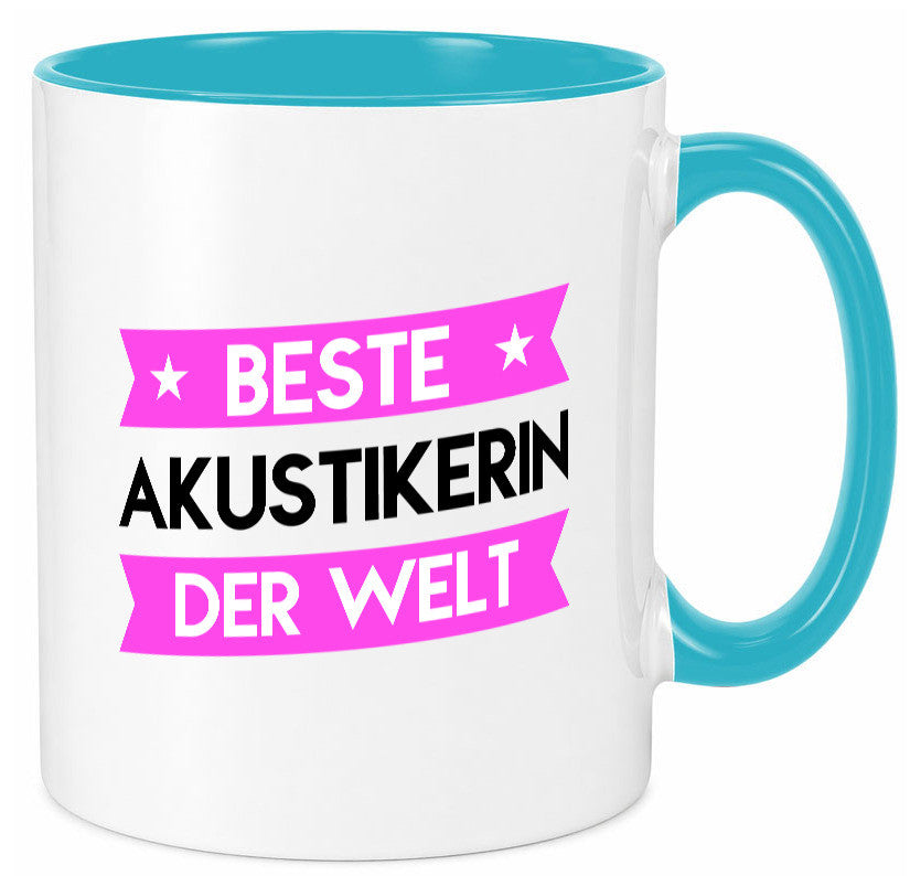 Best Akustikerin | Akustik Hörgeräteakustik Humor Geschenkidee Tasse