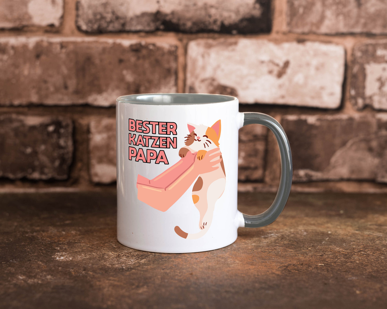 Bester Katzenpapa | Katze Gabel Geschenk Tierliebhaber Humor lustiger Spruch
