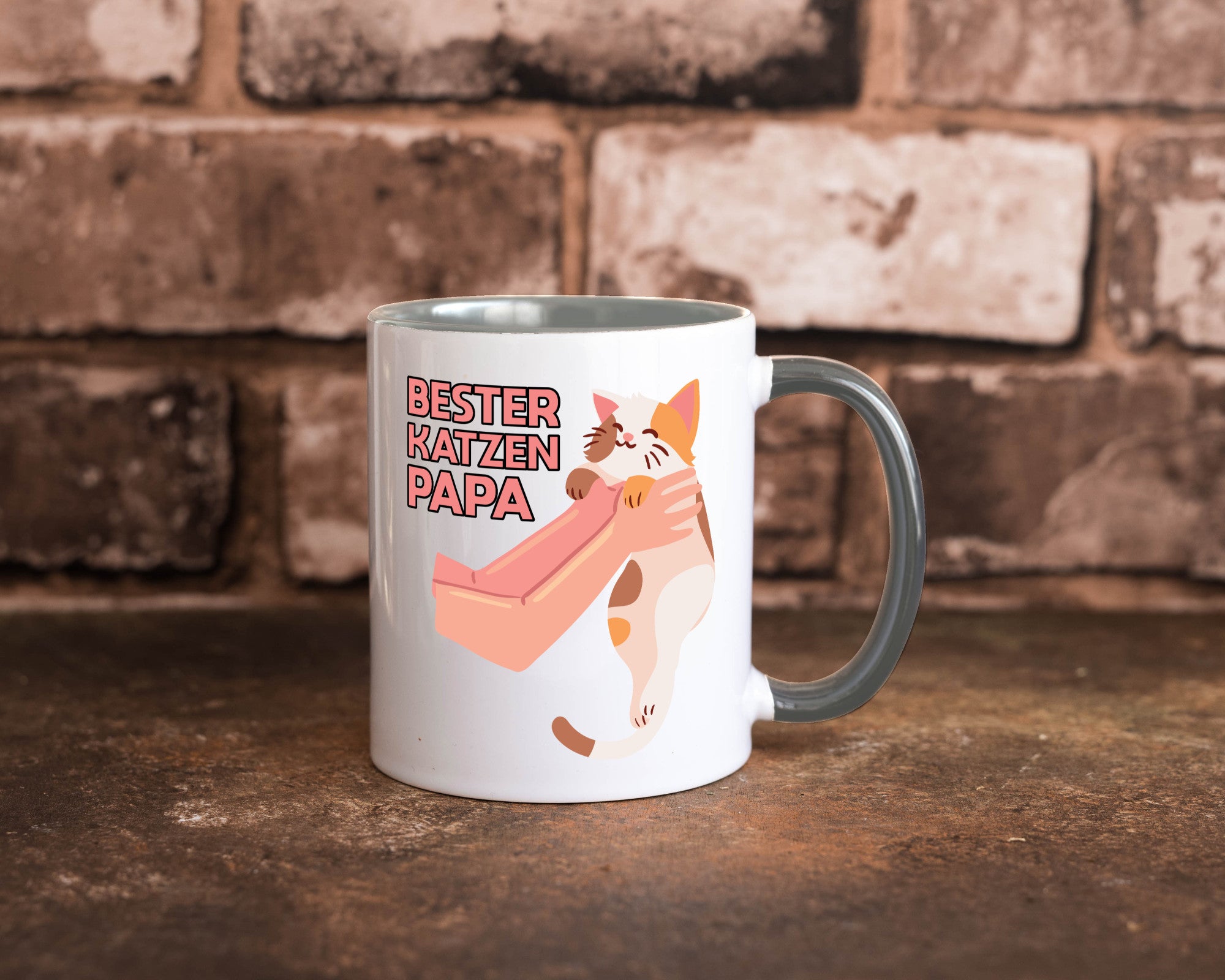 Bester Katzenpapa | Katze Gabel Geschenk Tierliebhaber Humor lustiger Spruch