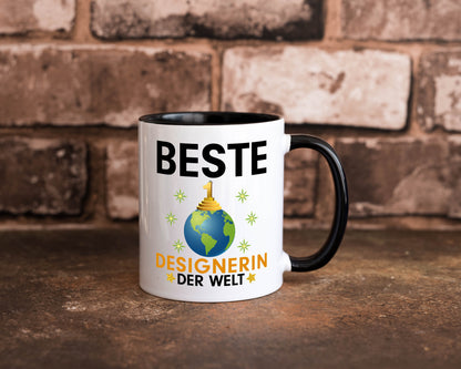 Welt Beste Designerin | Mode lustiger Spruch Geschenk Humor Geschenkidee Tasse