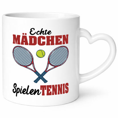 Echte Mädchen Spielen Tennis | Sport Geschenkidee Humor Tasse