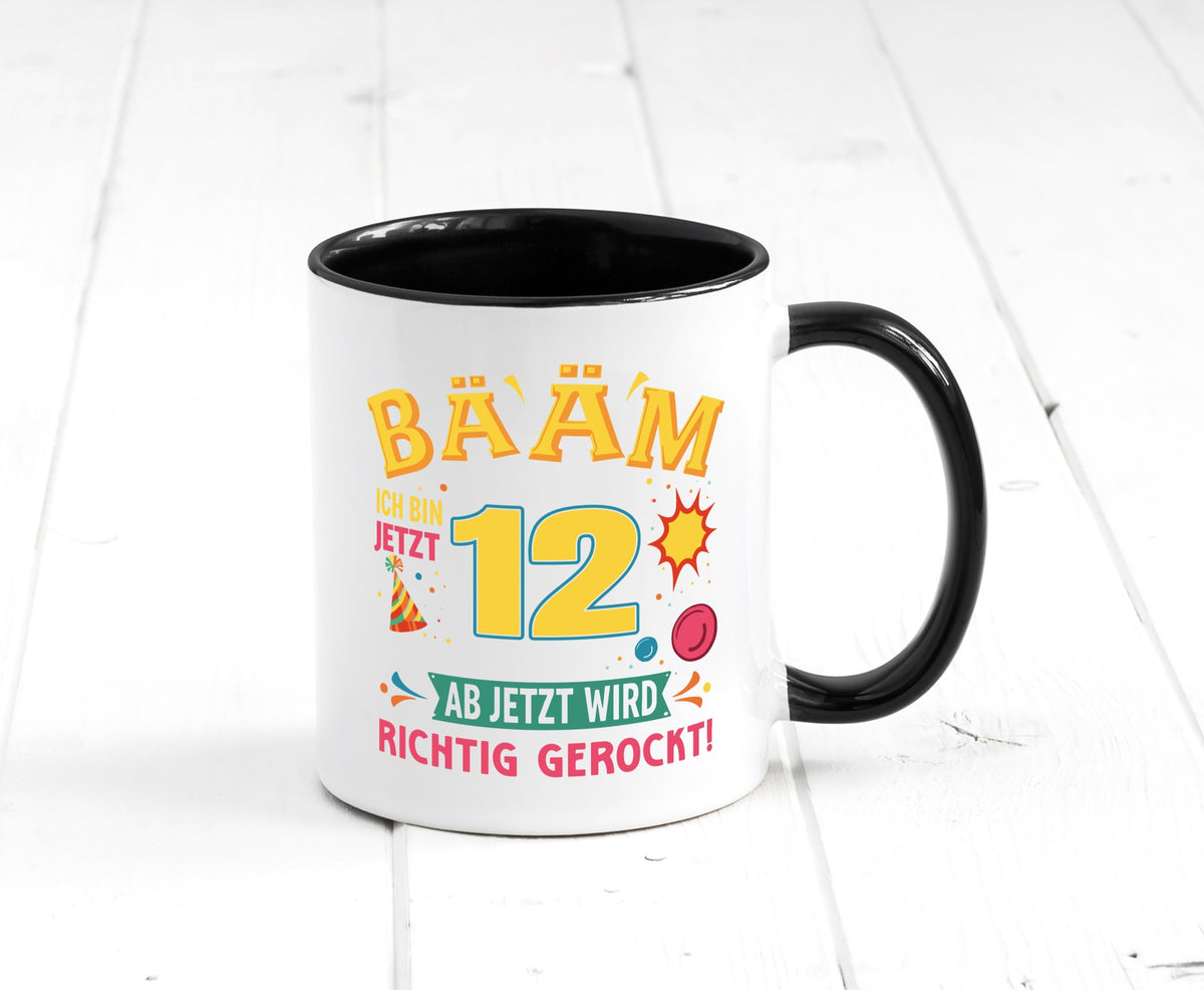 12. Geburtstag | 12 Jahre ab jetzt wird richtig gerockt Geschenk Geschenkidee Tasse