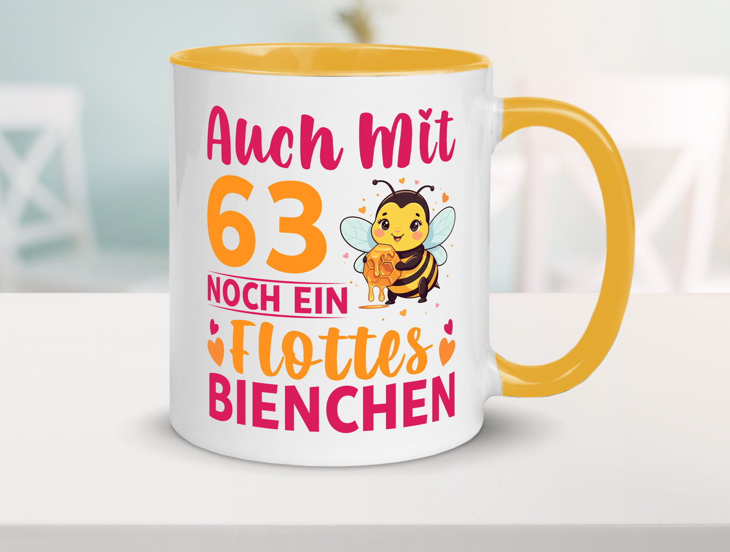 63. Geburtstag | Flottes Bienchen 63 Jahre lustiger Spruch Geschenk