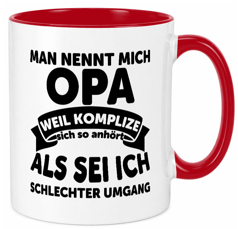 Nenn mich Opa, Komplize schlechter Umgang | Opa Witz Geschenk Familie