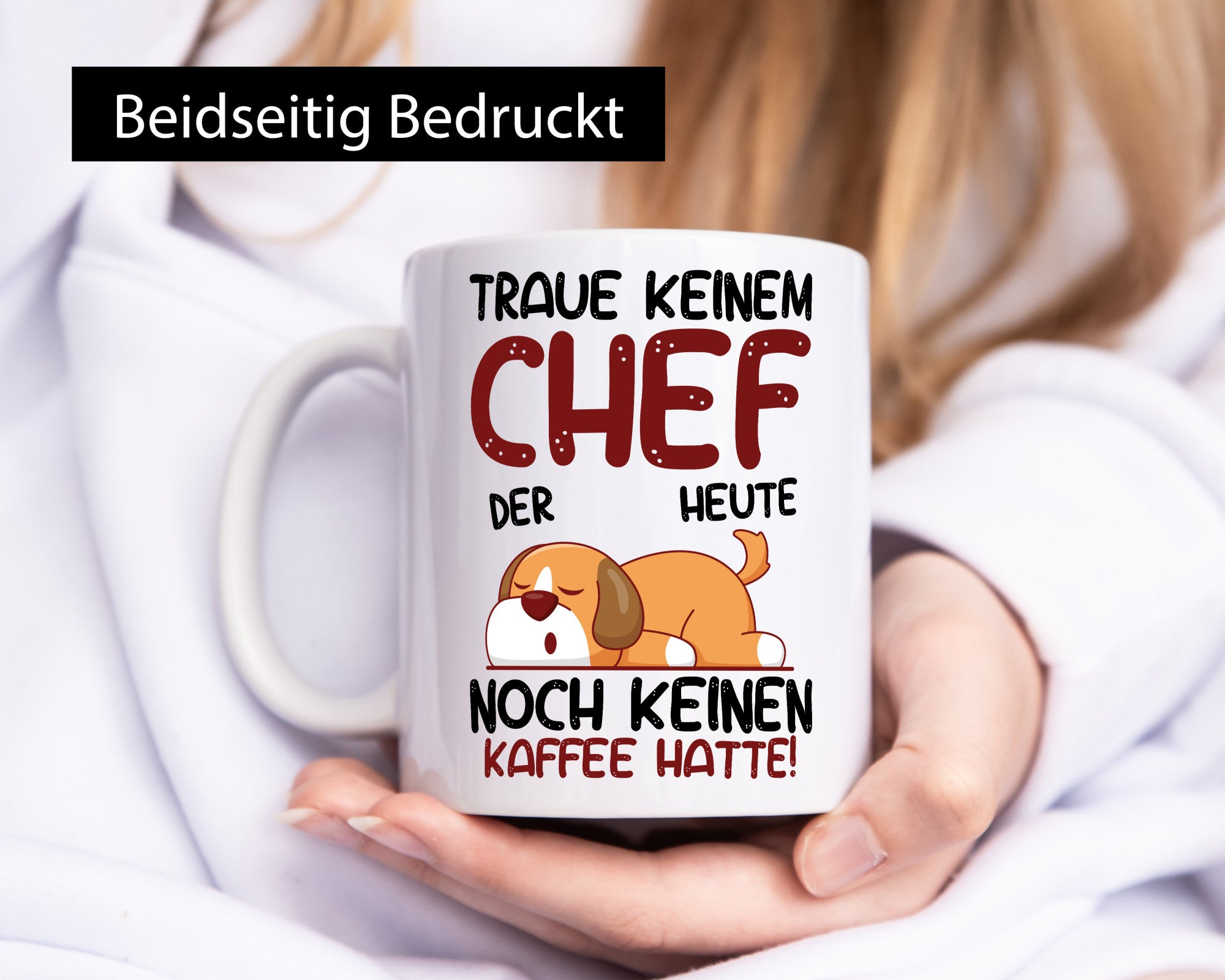Traue keinem Chef | Führungskraft Vorgesetzter lustiger Spruch Geschenk Arbeit