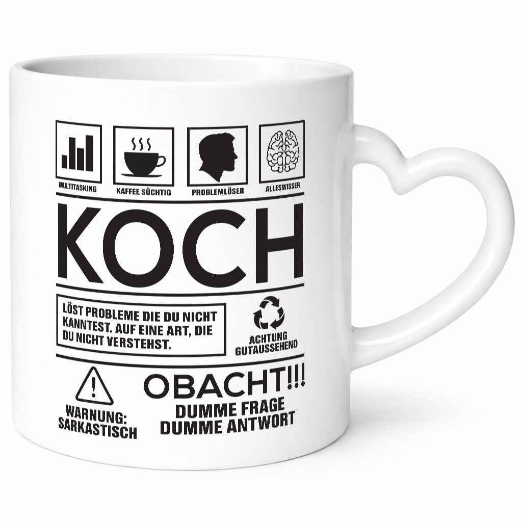 Achtung Probleme Koch | Chefkoch lustiger Spruch Geschenk Arbeit Kollegen Büro