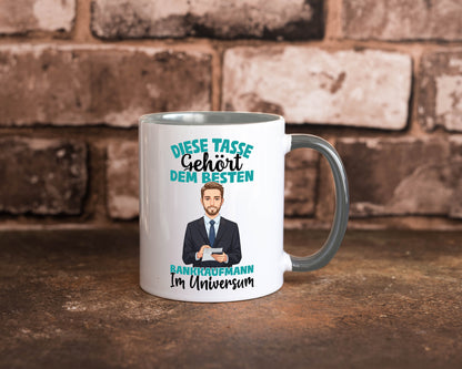 Im Universum: Bankkaufmann | Kaufmann Bank Kaufleute Geschenkidee Humor Tasse