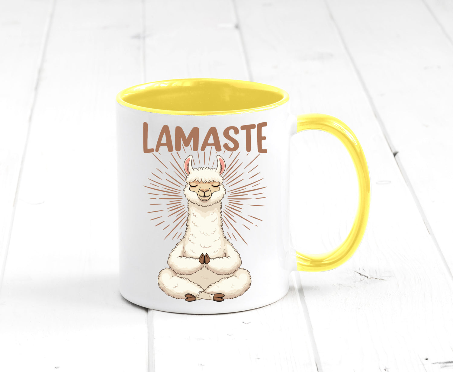 Lamaste | Lama Namaste lustiger Spruch Geschenk Humor Geschenkidee Tasse