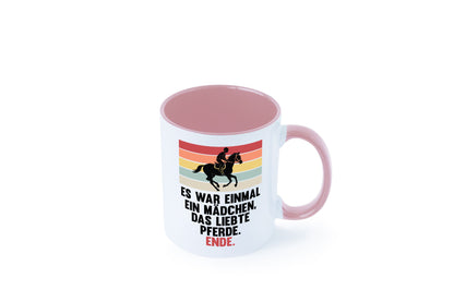 Es war einmal ein Mädchen das Liebte Pferde | lustig Humor Geschenkidee Tasse