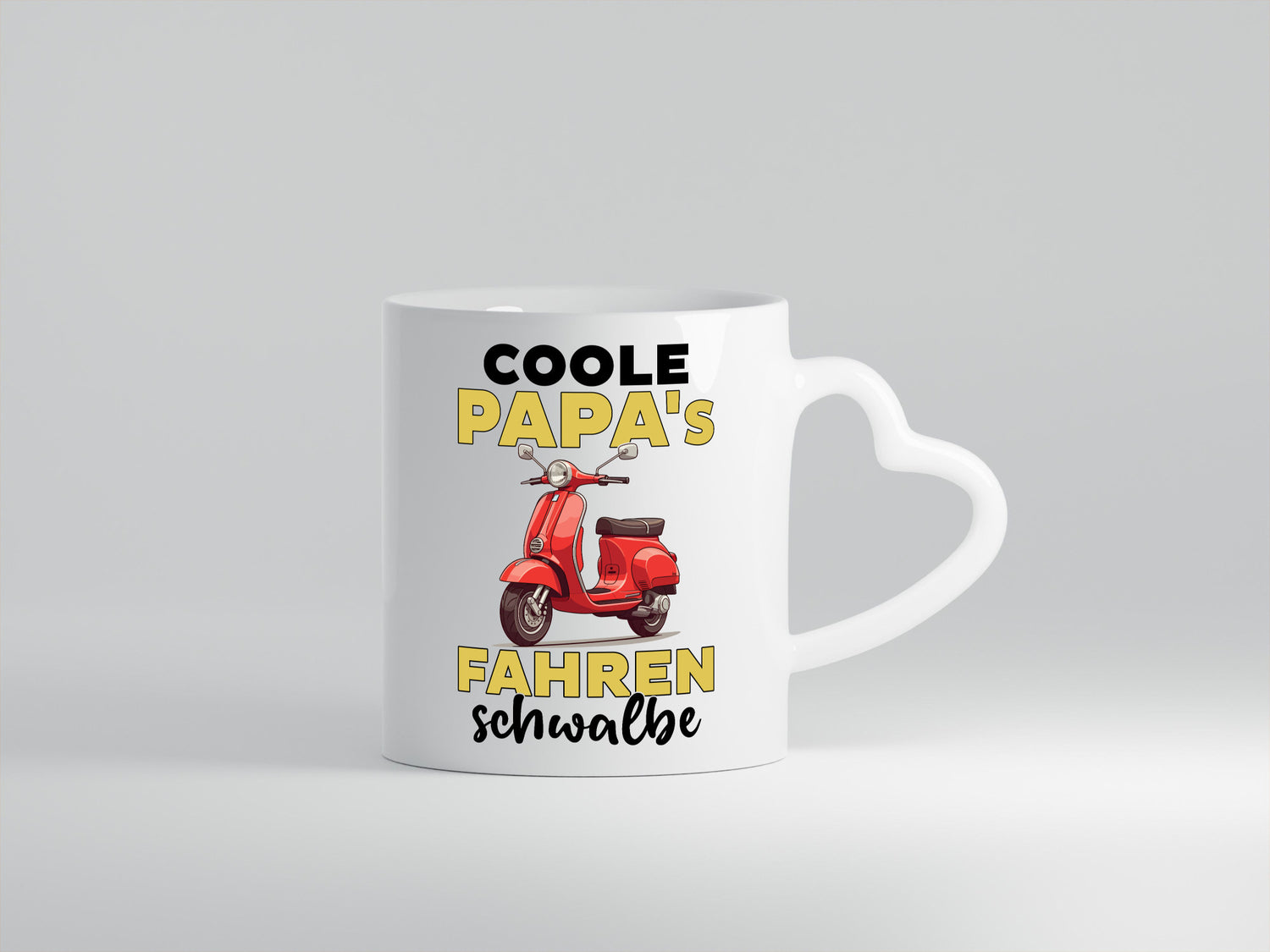Coole Papas fahren Schwalbe | DDR Mofa Moped v2 Geschenkidee Humor Tasse