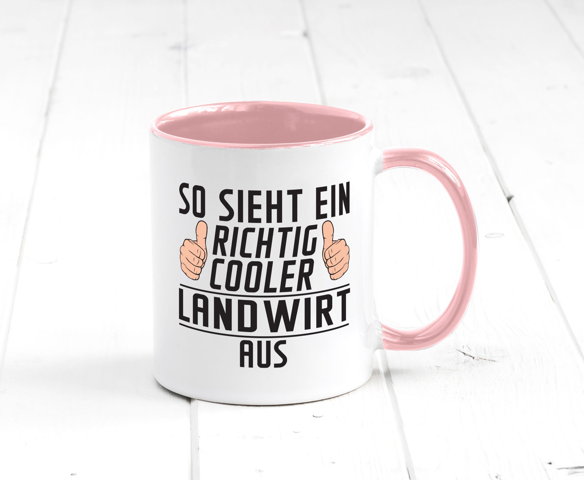Richtig Cooler Landwirt | Bauer Landwirtschaft lustig Humor Geschenkidee Tasse