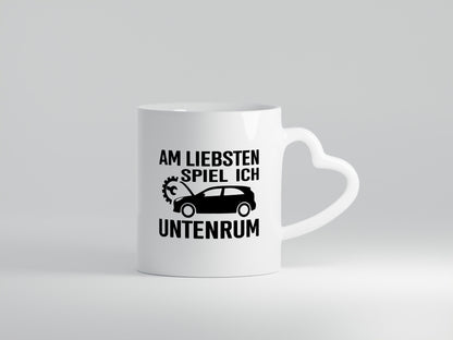 Am liebsten spiele ich unten rum | Autoliebhaber Werkstatt lustiger Spruch