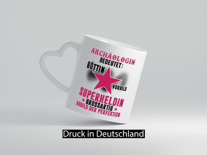 Bedeutung von Archäologin| Archäologie | Forscherin Humor Geschenkidee Tasse