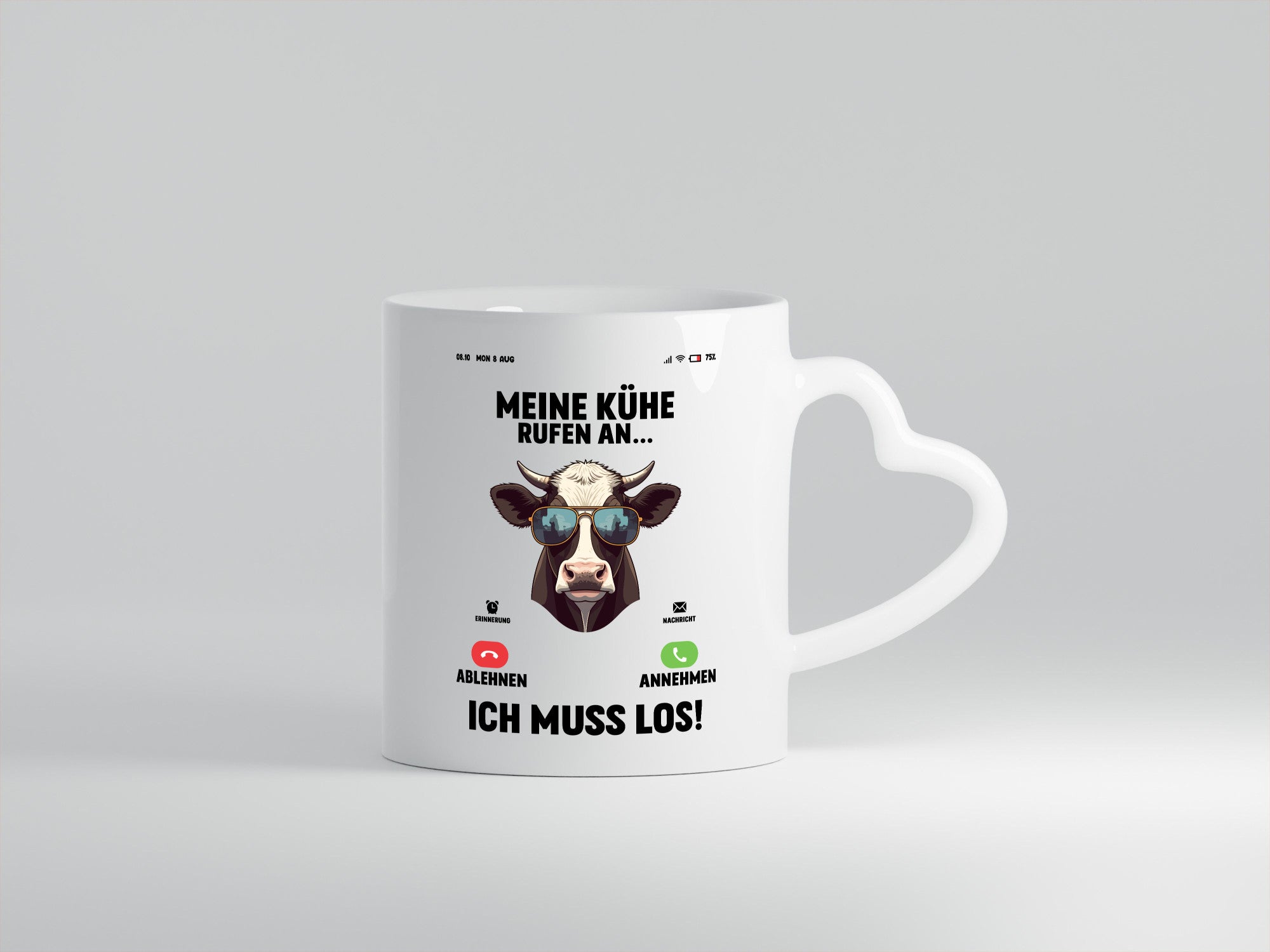 Meine kühe rufen an | Landwirt Bauer v2 lustig Humor Geschenkidee Geschenk Tasse