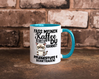 Fass meinen Kaffee an | Pflegestufe 4 Krankenschwester v3 Geschenkidee Humor