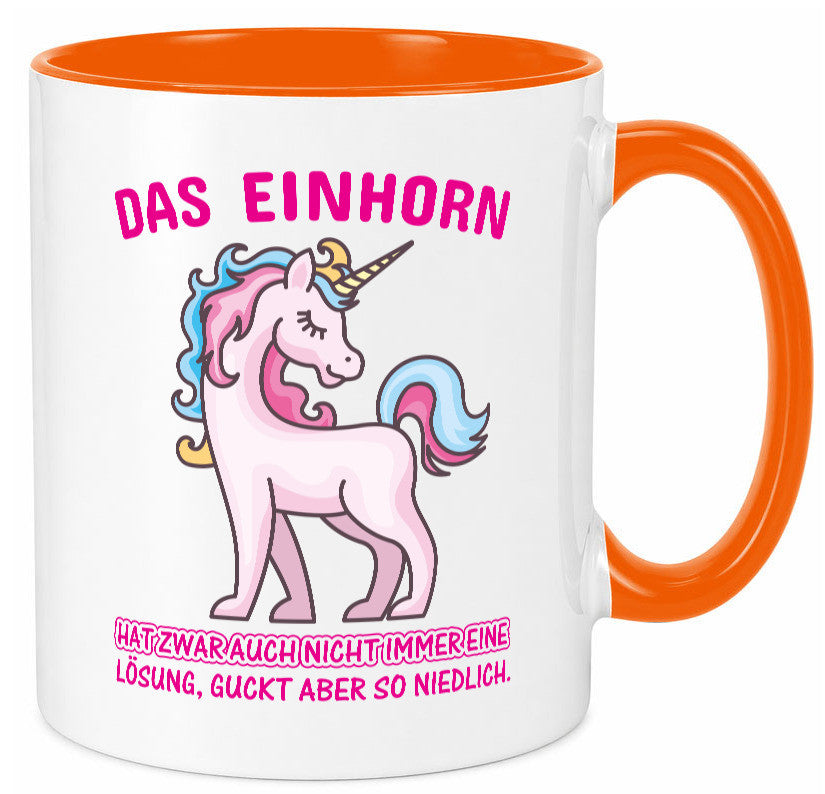 Niedliches Einhorn | lustige Tasse Frauen Mädchen lustiger Spruch Geschenk