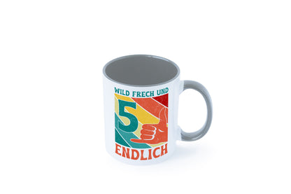 5. Geburtstag | 5 Jahre Wild und Frech Geschenk Geschenkidee lustiger Spruch