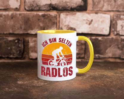 Ich bin Selten Radlos | Radfahrer Mountainbike Humor Geschenkidee Tasse