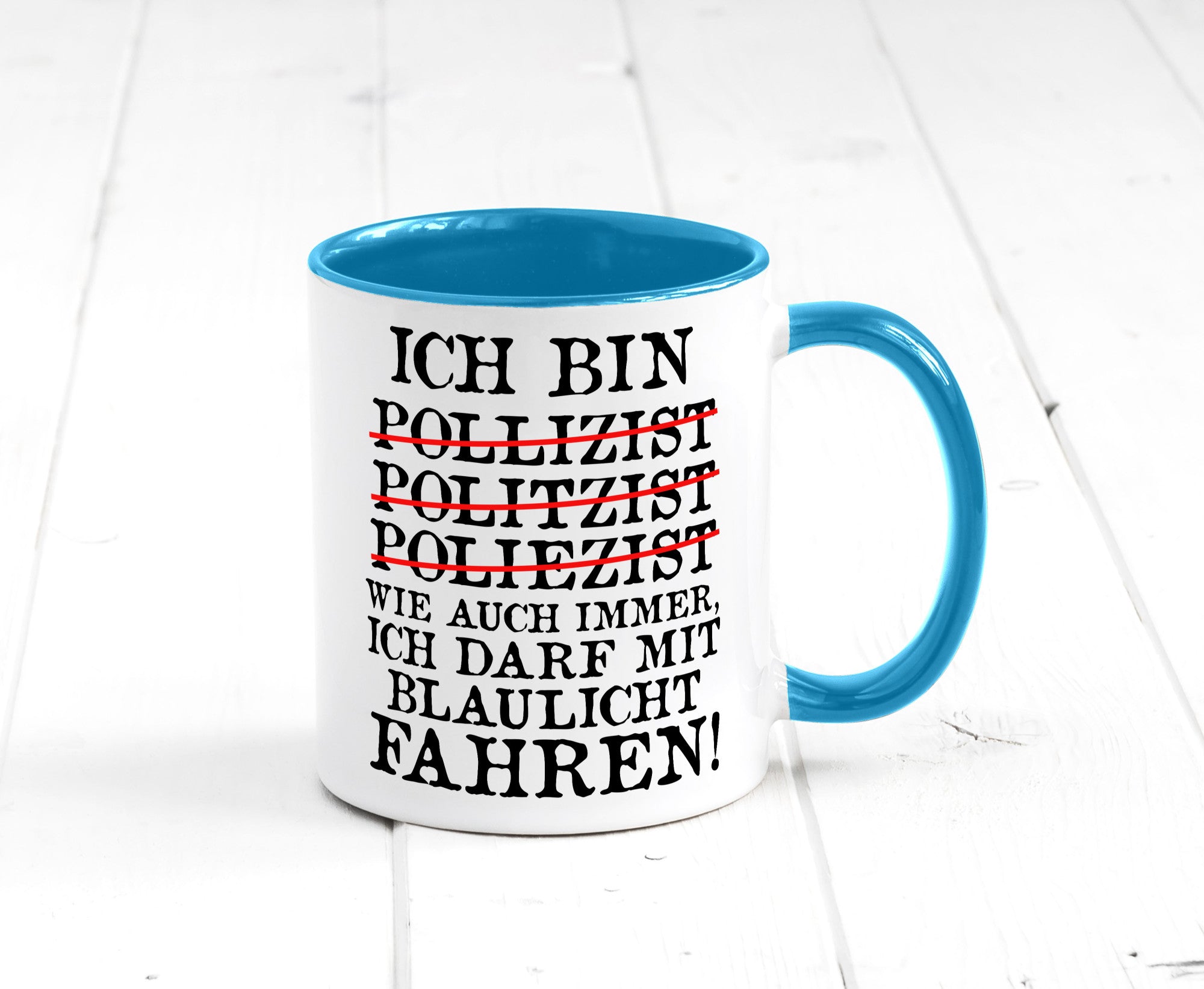 Ich bin Polizist | Blaulicht Polizei Beruf Streife lustig Arbeit Kollegen Büro