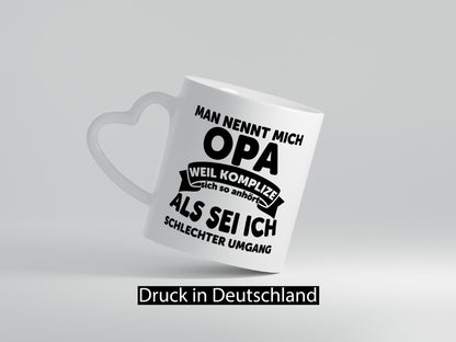 Nenn mich Opa, Komplize schlechter Umgang | Opa Witz Geschenk Familie