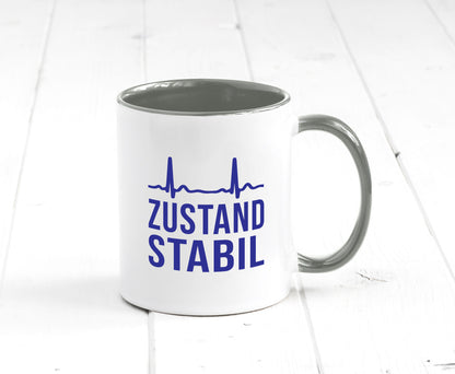 Zustand stabil | Herzschlag v2 Geschenk Humor Geschenkidee lustiger Spruch Tasse