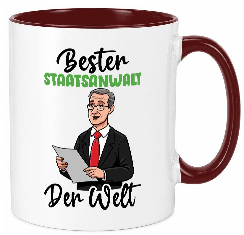 Bester Staatsanwalt | Anwalt Jurist v2 Geschenkidee Humor Tasse