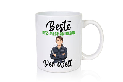 Beste KFZ-Mechanikerin | Mechaniker KFZ v2 Humor Geschenkidee Tasse