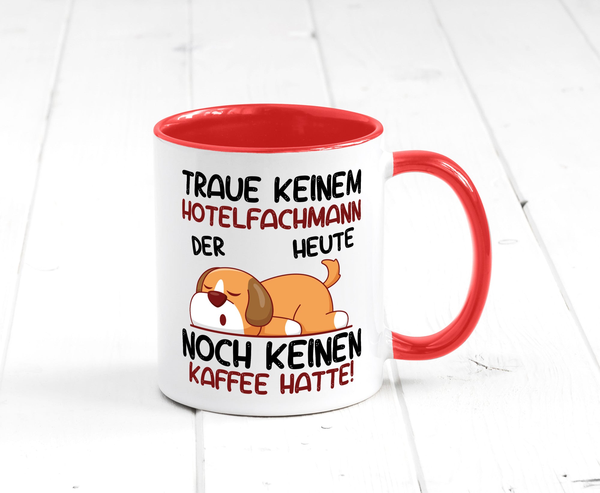 Traue keinem Hotelfachmann |Hotel lustig Humor Geschenkidee Geschenk Tasse