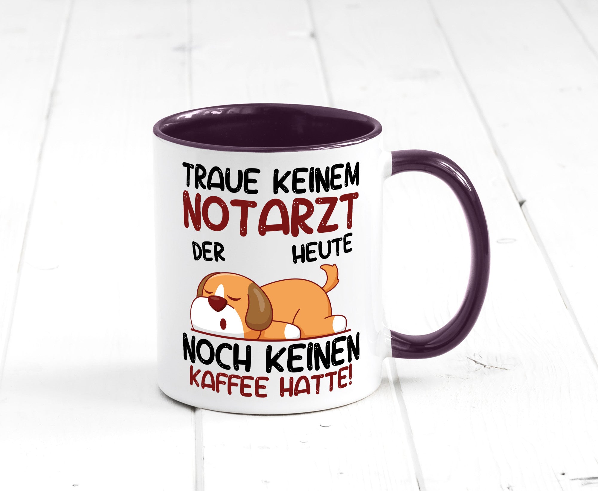 Traue keinem Notarzt | Arzt Geschenk Humor Geschenkidee lustiger Spruch Tasse