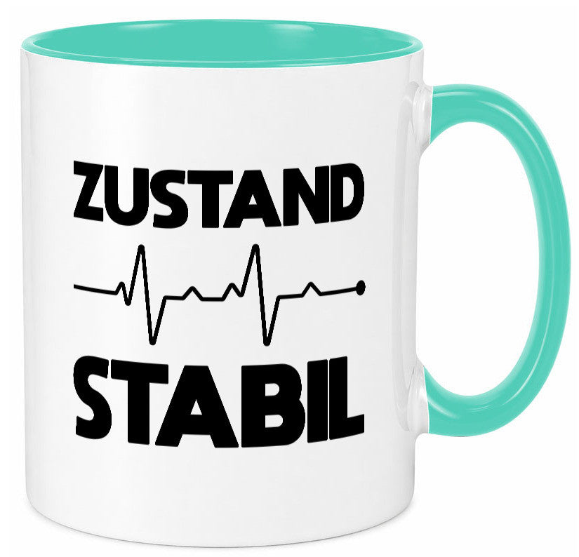 Zustand Stabil | Herzschlag Heartbeat lustiger Spruch Geschenk Humor