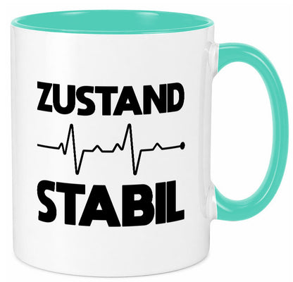 Zustand Stabil | Herzschlag Heartbeat lustiger Spruch Geschenk Humor