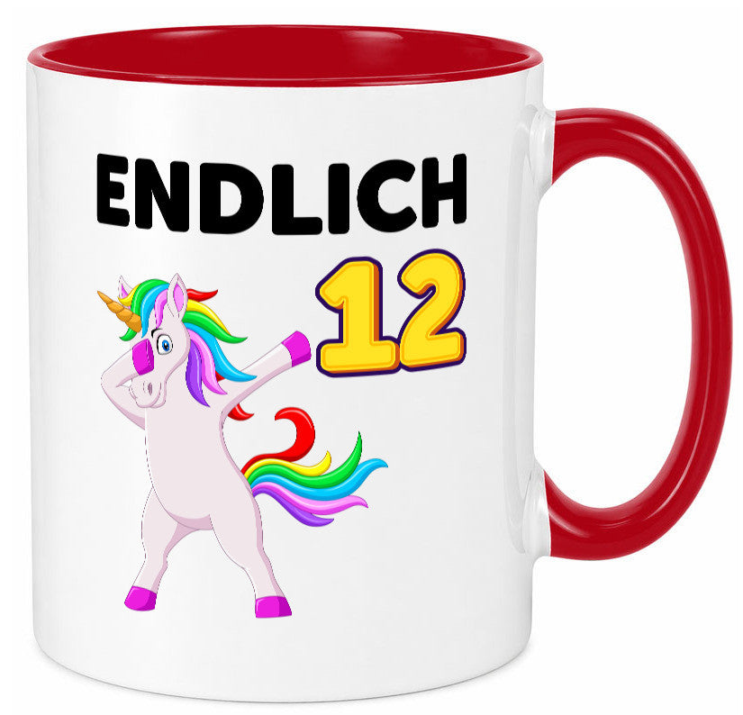 12. Geburtstag | endlich 12 Jahre Einhorn Mädchen lustig Geschenkidee Geschenk