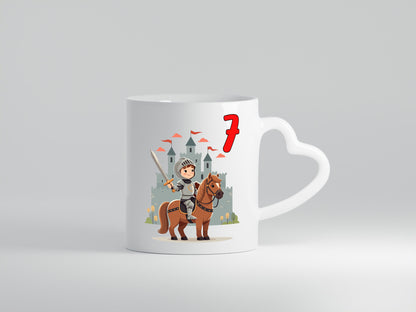7. Geburtstag | 7 Jahre Ritter Junge Schloss Geschenkidee Humor Tasse