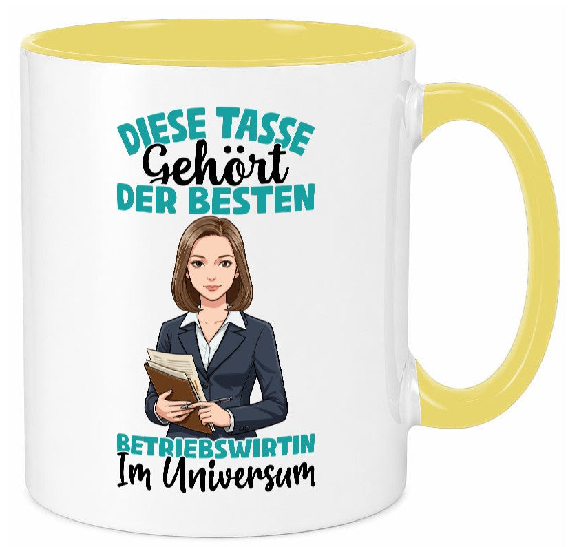 Im Universum: Betriebswirtin | Betriebswirtschaft Geschenk Humor Geschenkidee Tasse