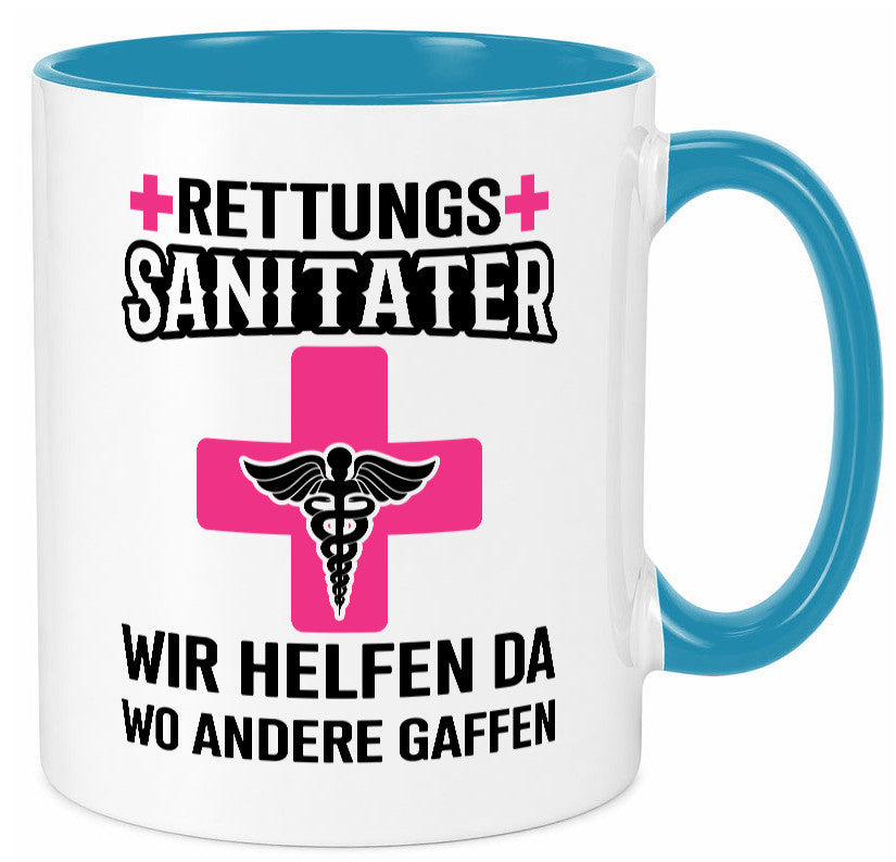 Rettungssanitäter | wir helfen wo andere Gaffen Geschenk Humor Geschenkidee Tasse