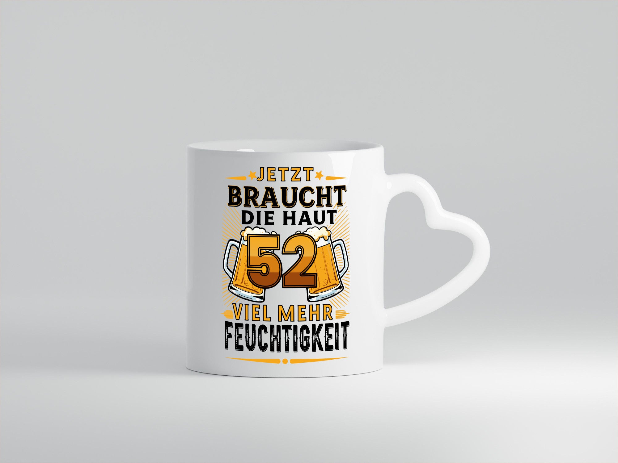 52 braucht die haut mehr Feuchtigkeit | 52. Geburtstag Humor Geschenkidee Tasse