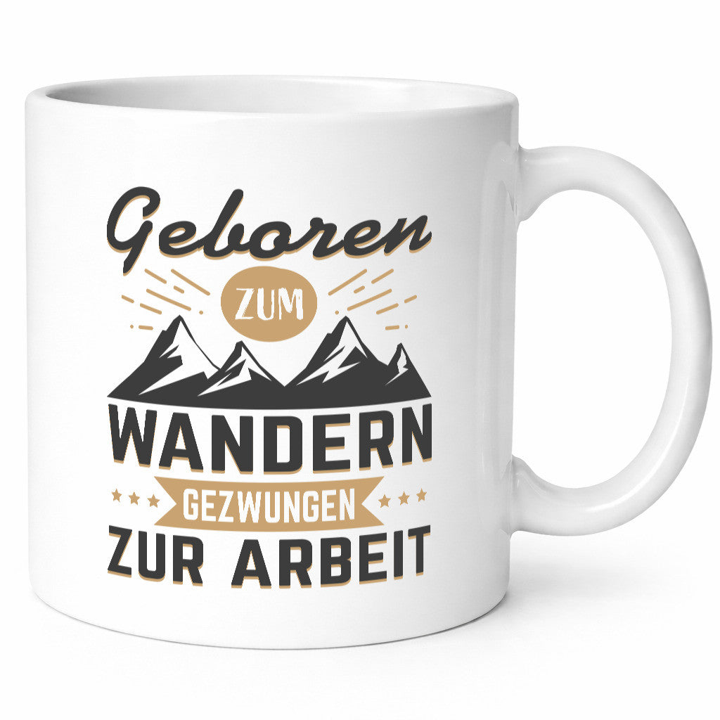 Geboren zum Wandern, gezwungen zur Arbeit | Berge Sterne Humor Kollegen Büro