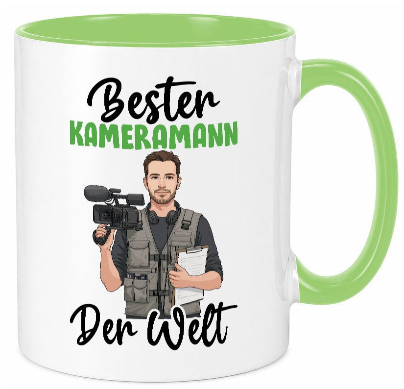 Bester Kameramann | Kamera v2 lustig Humor Geschenkidee Geschenk Tasse