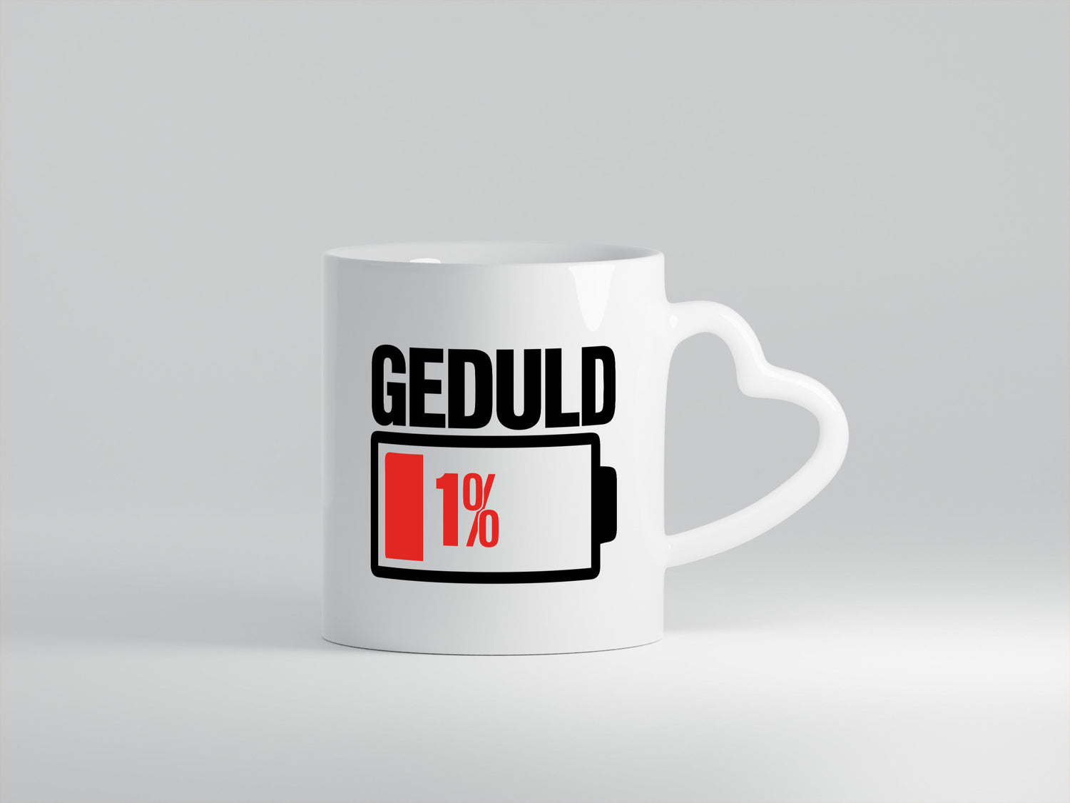Geduld 1% | Geduldsfaden leere Batterie keine Nerven lustig Humor Geschenkidee