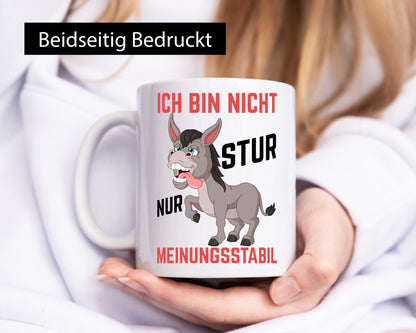Ich bin nicht stur | Eigene Meinung Sturer Esel Comic Geschenk Humor