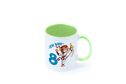 Ich bin 8 | 8. Geburtstag Karate Kampfsport Affe lustiger Spruch Geschenk