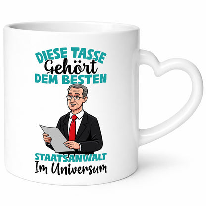 Im Universum: Staatsanwalt | Anwalt Jurist Humor Geschenkidee Tasse
