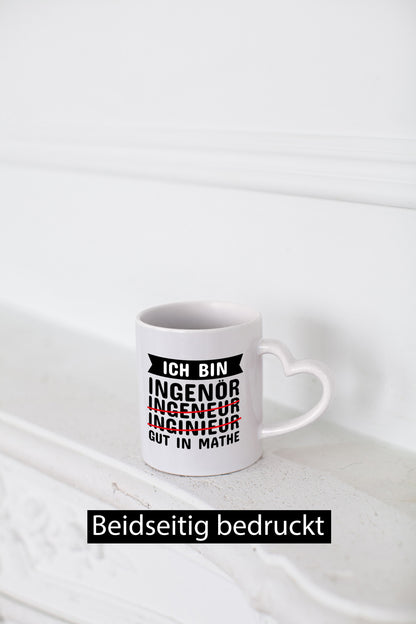 Ich bin gut in Mathe Ingenieur Geschenk Humor Geschenkidee lustiger Spruch Tasse