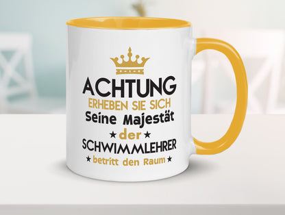 Seine Majestät Schwimmlehrer | Lehrer Schüler schwimmen Geschenkidee Humor Tasse