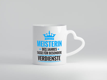 Besonderer Verdienst: Meisterin | Meisterbrief Geschenkidee Humor Tasse