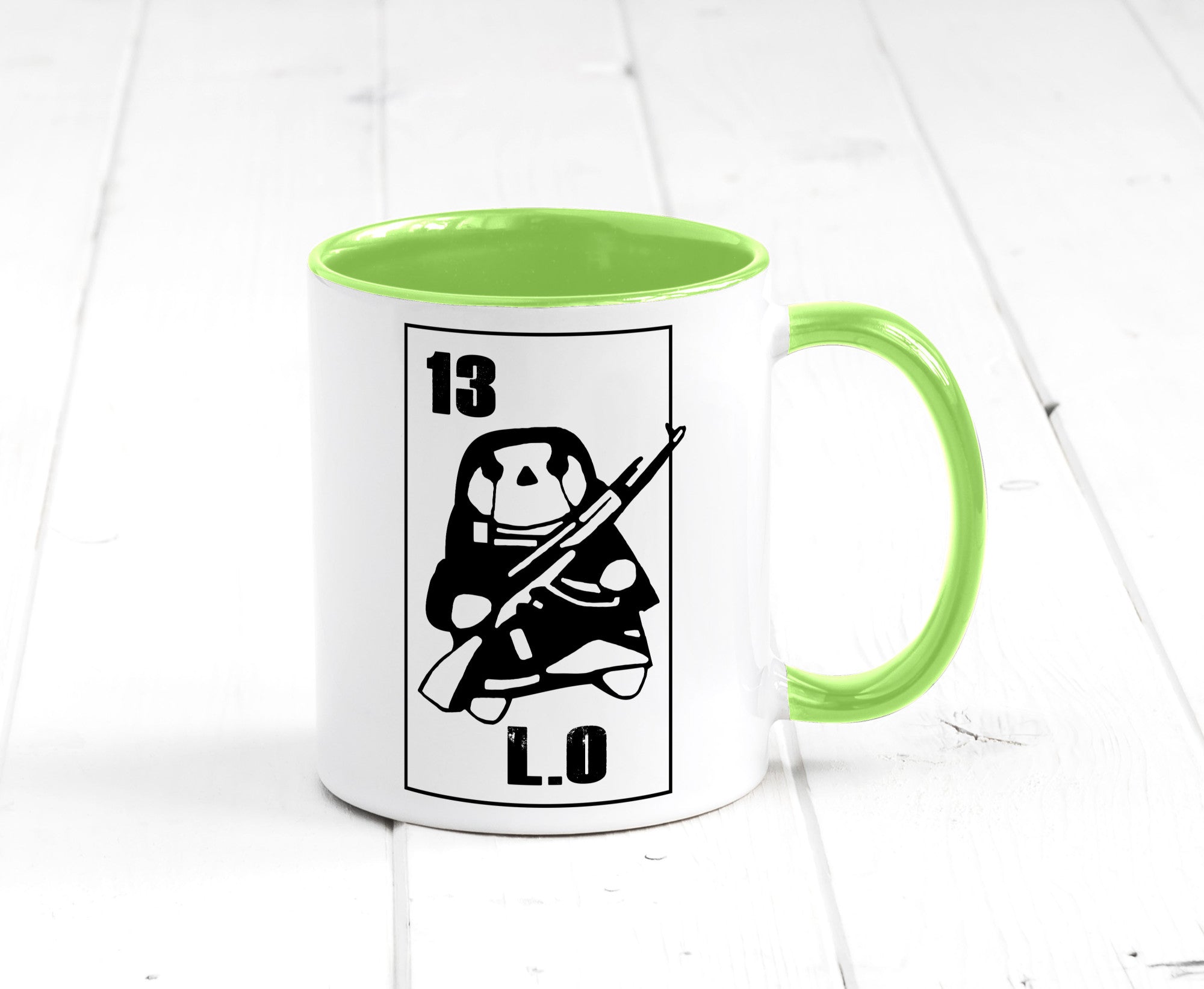 13 L.O lustiger Spruch Geschenk Humor Geschenkidee Tasse