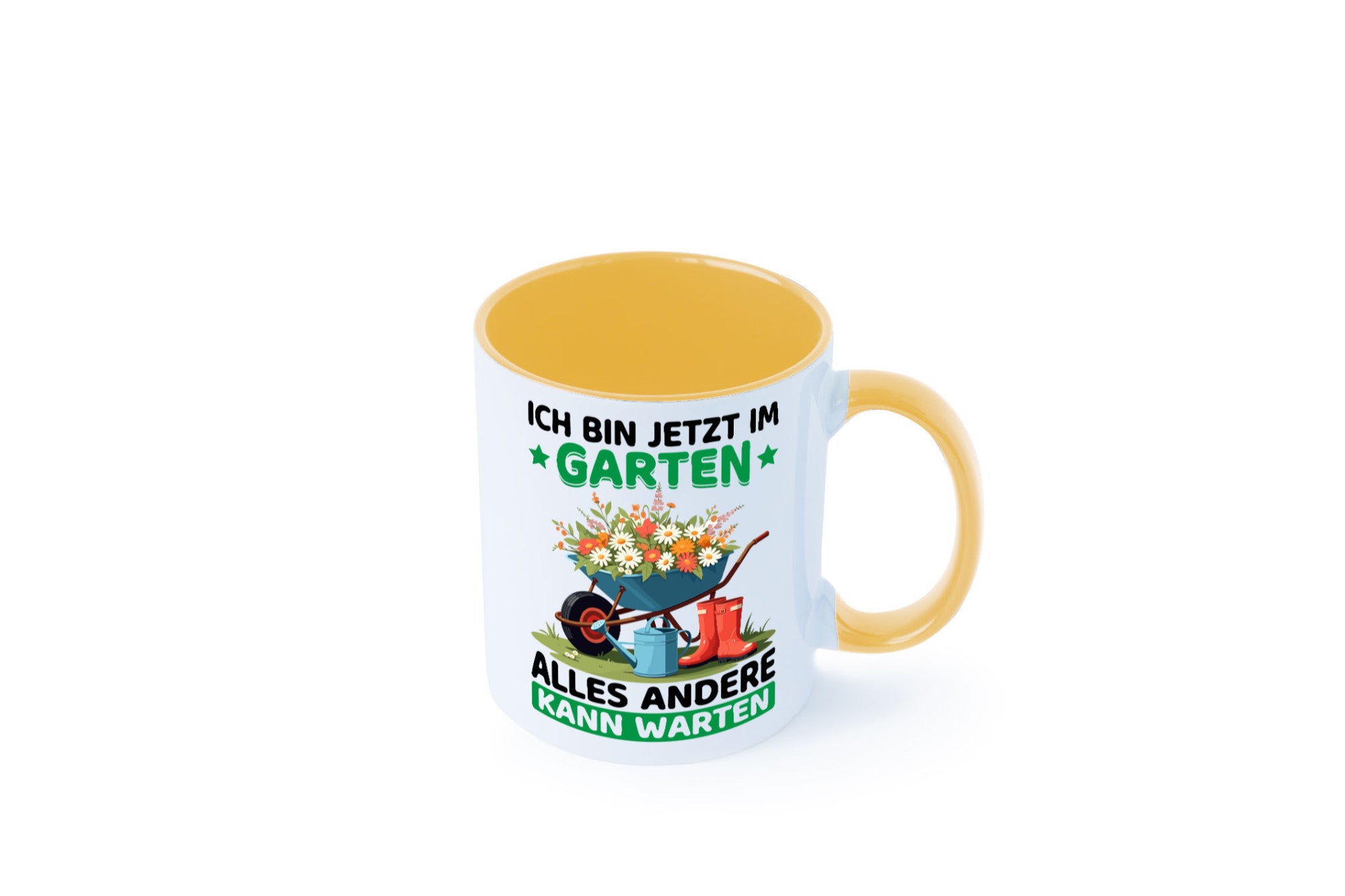 Im Garten alles andere kann warten | Gärtner Gartenarbeit Geschenk Arbeit