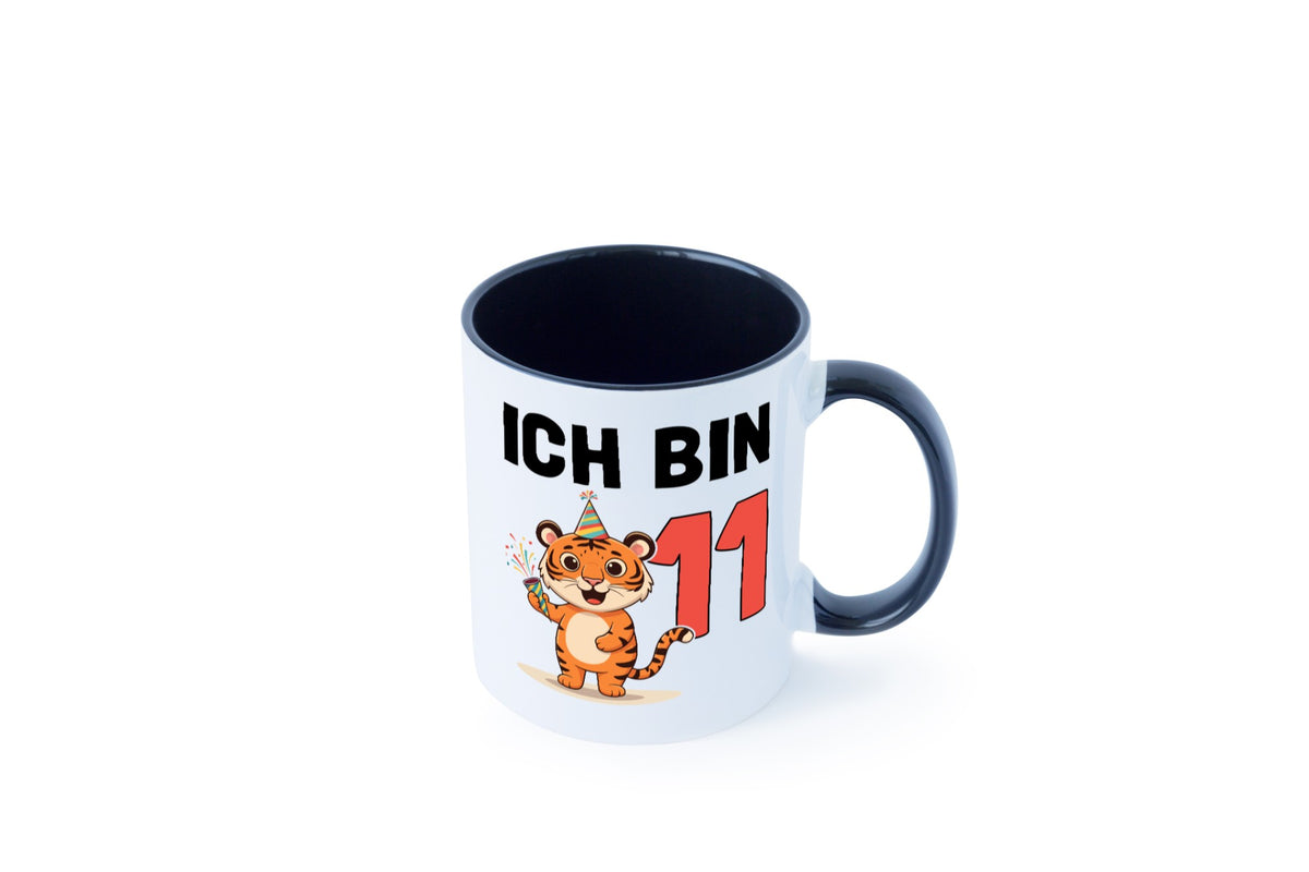 11. Geburtstag | 11 Jahre Tiger lustig Geschenkidee Geschenk Tasse